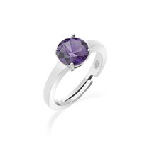Anneau Amen Femme SOLITARIO in Argent Zircone ANFEBVI2-12 - ANFEBVI2-12
